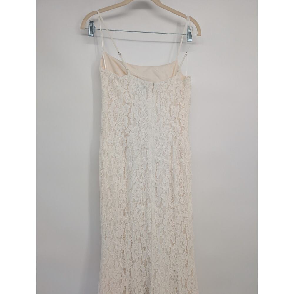 NWT Reformation Fae Lace Maxi Dress Wedding Gown Size 4 Ivory #9G603 - Picture 7 of 14